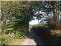 Narrow road near Lower Tidderson