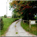 Lane and public footpath to Fayreways Farm, Dorstone