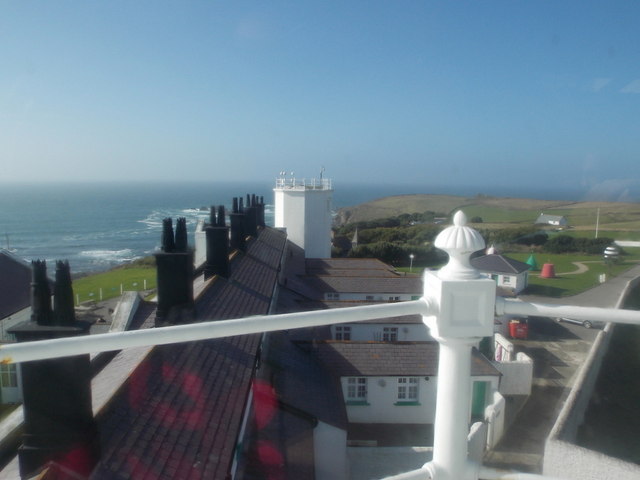 The Lizard: view across the lighthouse roof