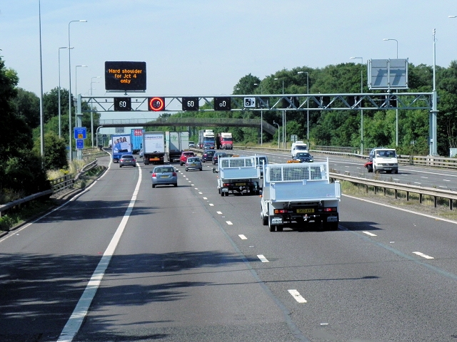 Southbound M42 near Solihull © David Dixon :: Geograph Britain and Ireland