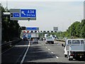 SP1576 : Southbound M42 Approaching Junction 4 by David Dixon