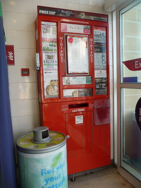St. Ives: postbox inside Tesco supermarket