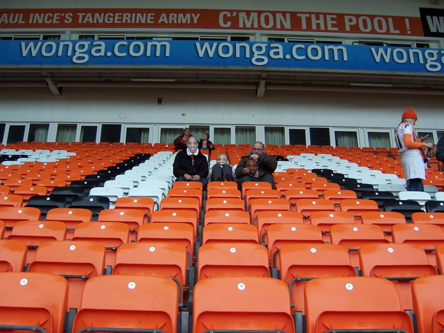 South Stand Fans, Bloomfield Road, Blackpool