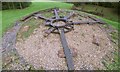 Wheel display in Parc Melin Mynach