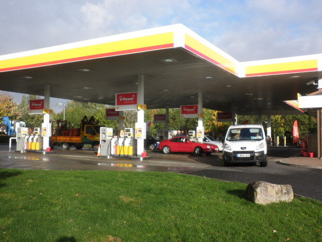 Shell filling station, Durham Services