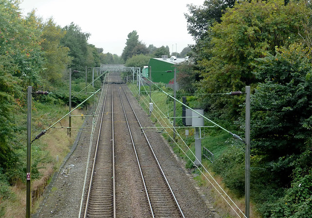 Railway line in Willenhall, Walsall