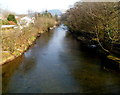 Afon Afan flows towards Ynysygwas Hill bridge, Cwmavon