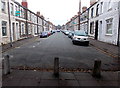 Blocked part of May Street, Cathays, Cardiff