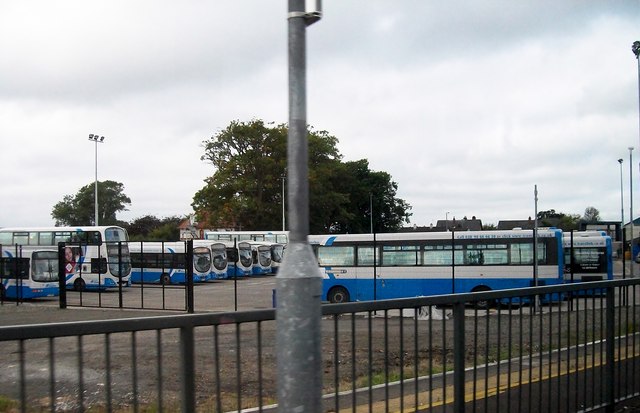 Buses at Antrim Ulsterbus Station