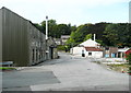 Ellistones Lane across the factory yard