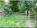 Stile and gate on apparently permitted path