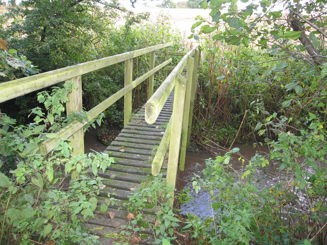 Footbridge over Waterless Brook