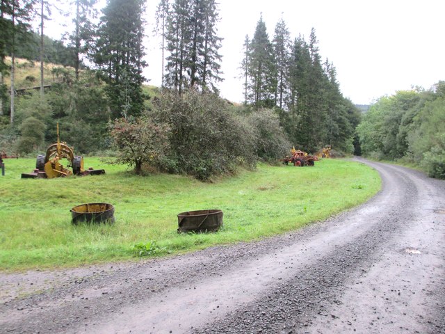 The track beside the forest ploughs