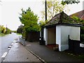 Bus stop with shelter on London Road in Blewbury