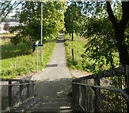 NS3878 : Path to Vale of Leven Industrial Estate by Lairich Rig