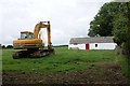 JCB near Eithin-man