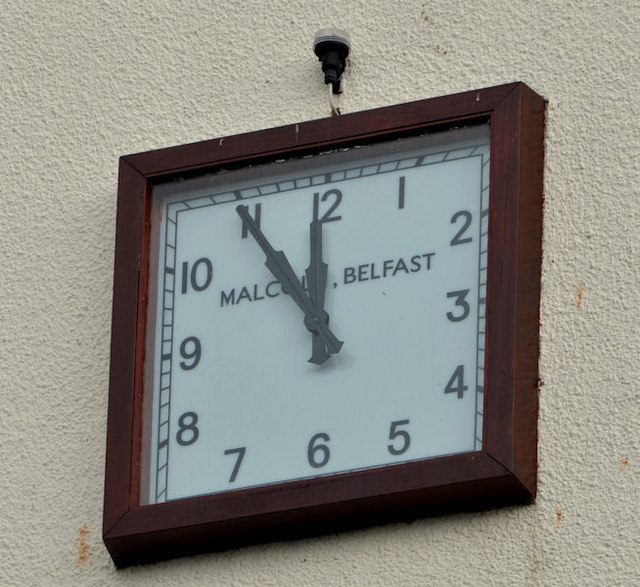 Church hall clock, Comber