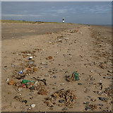TA3910 : Litter on the beach at Spurn Head by Hugh Venables