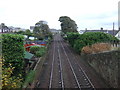 Railway heading east at Carnoustie