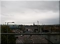 Bridge End Road from the Larne Railway line