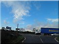 The A1 ahead near Black Bull Farm