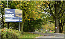 J3675 : "Greenway" sign, Victoria Park, Belfast by Albert Bridge