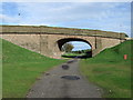 Bridge over cycle track