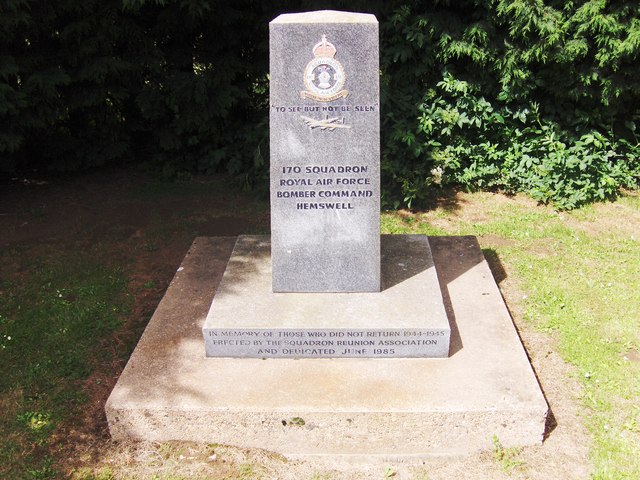 WWII Memorial to 170 Sqn RAF © Tony Hibberd cc-by-sa/2.0 :: Geograph ...