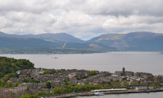 Submarine in the Firth of Clyde, near... © Terry Robinson :: Geograph ...