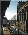 Elevated footway at the southwest end of High Street