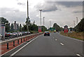 A40 approaching A38 roundabout