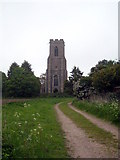 TG4124 : St Mary's Church Hickling by Rod Allday
