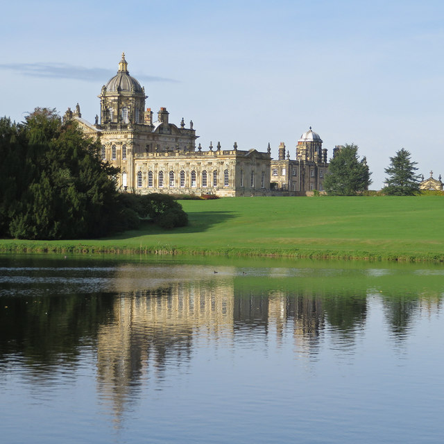 Castle Howard reflected in South Lake