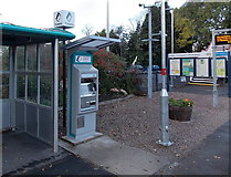 SO4593 : Cashless ticket machine at Church Stretton railway station by Jaggery