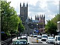 TR1558 : Canterbury Cathedral seen from Military Road by David Dixon
