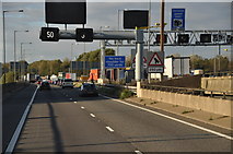 SP0195 : Birmingham : The M5 Motorway by Lewis Clarke