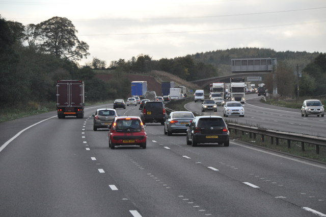 Newcastle-under-Lyme District : The M6... © Lewis Clarke Cc-by-sa/2.0 ...