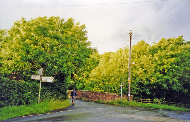 Kirkbride: on B5307 near site of former station, 2002
