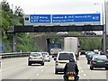 Sign Gantry and Church Road Bridge (Clockwise M25)