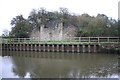 Face of bridge wall on east side of the  River Thame