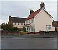 Houses on the corner of Station Road and Horsford Road, Charfield