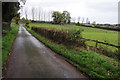 Lane and farmland, Comhampton