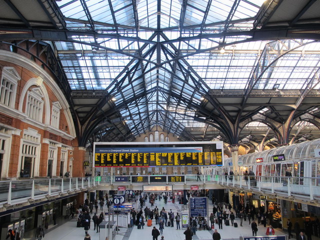 Liverpool Street Station - concourse © Mike Quinn :: Geograph Britain ...