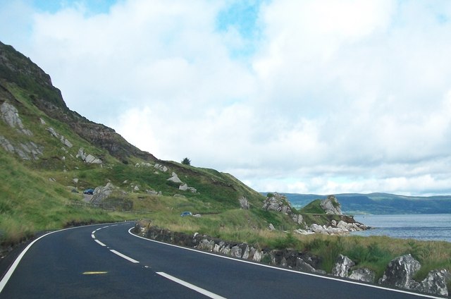 The Antrim Coast Road at Mc Auley's Head