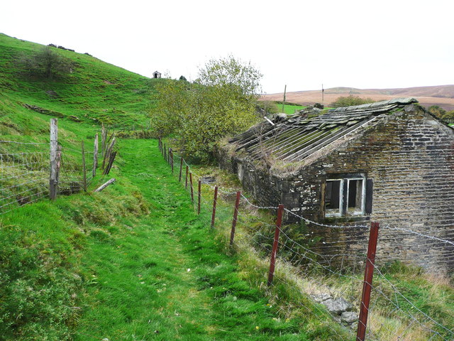 Ruined cottages at Binn House