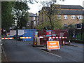 TQ3089 : Major sewer repair works, Middle Lane by Jim Osley