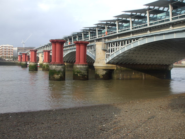 Blackfriars railway bridge, London (C) John Lord :: Geograph Britain ...