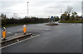 Recently-installed mini-roundabout, Charfield Hill