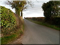 SO4819 : Wires over the road near Welsh Newton by Jaggery