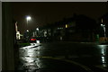 Junction between Palmyra Road, Albemarle Avenue, Melville Road and Coombe Road at night